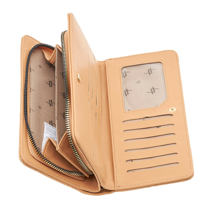 Verde Γυναικείο Πορτοφόλι μπεζ 18-1315-BEIGE - KalliopiSilver