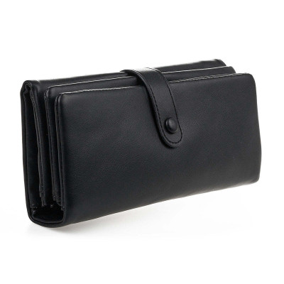 Verde Γυναικείο Πορτοφόλι μαυρο 18-1356-black - KalliopiSilver