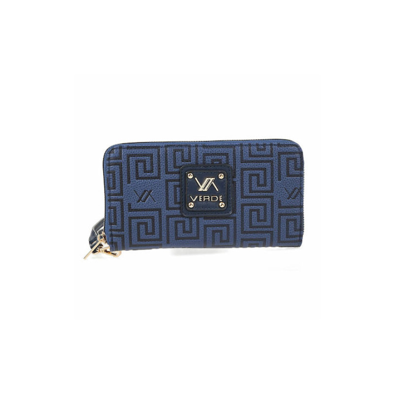 Verde Μεγαλο Γυναικείο Πορτοφόλι Μπλε 18-1379-blue - KalliopiSilver