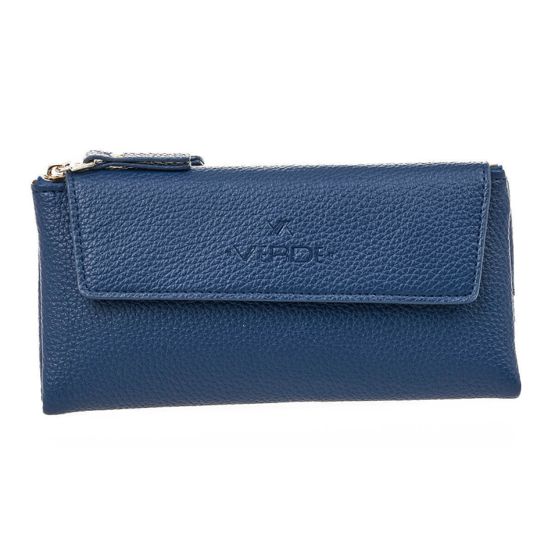 Verde Γυναικείο Πορτοφόλι Μεγαλο ΜΠΛΕ 18-1394-blue - KalliopiSilver