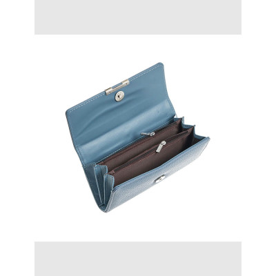 Verde Μεγάλο Γυναικείο Πορτοφόλι Μπλε 18-1434-blue
