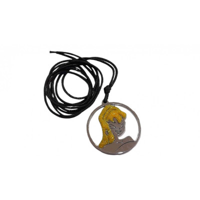 BD JEWELERY Γυναικειο Νεανικο κολιε μενταγιον ατσαλι με κορδονι 50cm 5980186