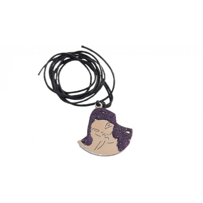 BD JEWELERY Γυναικειο Νεανικο κολιε μενταγιον ατσαλι με κορδονι 50cm 598018616