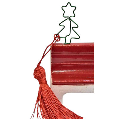 Γουρι 2027 χειροποιητο κεραμικο κοκκινο παγκακι 6x2,5x9cm 2027-RZ22-937