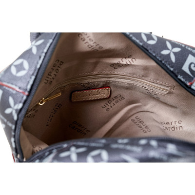 Pierre Cardin Γυναικείο Σακίδιο Πλάτης μαυρο με Logo Print 22187-GN06-T-MORO