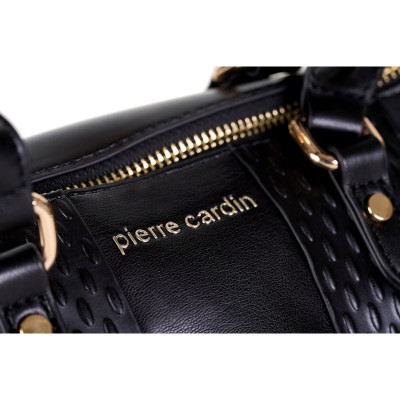 Τσάντα Χειρός Pierre Cardin Μαύρη από Patent Eco Leather με Καπιτονέ Ιμάντα Ώμου 2355-CH01-black Τσάντα Χειρός Pierre Cardin Μαύρη από Patent Eco Leather με Καπιτονέ Ιμάντα Ώμου 2355-CH01-black