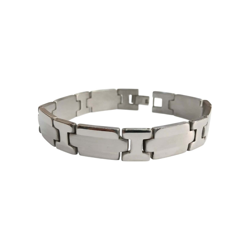 Kalliopisilver Ανδρικο βραχιολι ατσαλι ασημι 1χ21cm 306100323 Kalliopisilver Ανδρικο βραχιολι ατσαλι ασημι 1χ21cm 306100323