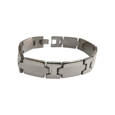 Kalliopisilver Ανδρικο βραχιολι ατσαλι ασημι 1χ21cm 306100323 Kalliopisilver Ανδρικο βραχιολι ατσαλι ασημι 1χ21cm 306100323