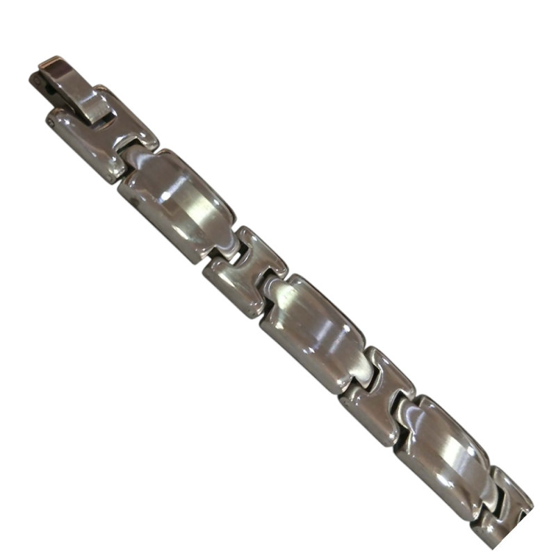Kalliopisilver Ανδρικο βραχιολι ατσαλι ασημι 1χ21cm 306100323 Kalliopisilver Ανδρικο βραχιολι ατσαλι ασημι 1χ21cm 306100323