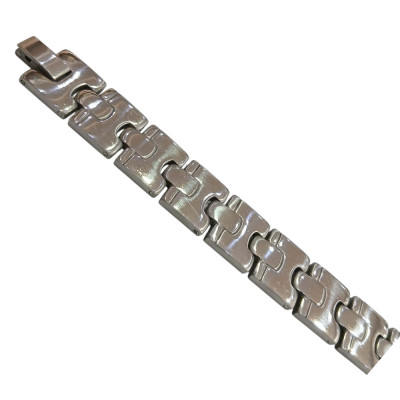 Kalliopisilver Ανδρικο βραχιολι ατσαλι ασημι 1,5χ22cm 306100760-004