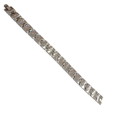 Kalliopisilver Ανδρικο βραχιολι ατσαλι ασημι 1,5χ22cm 306100760-004