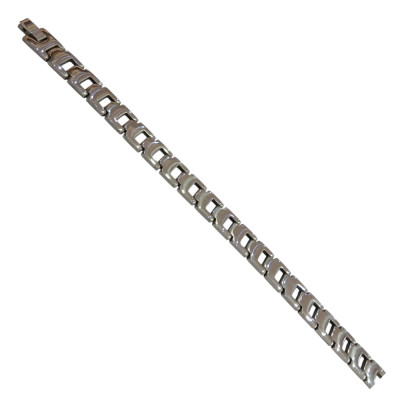 Kalliopisilver Ανδρικο βραχιολι ατσαλι ασημι 1,2χ22cm 306100916 Kalliopisilver Ανδρικο βραχιολι ατσαλι ασημι 1,2χ22cm 306100916