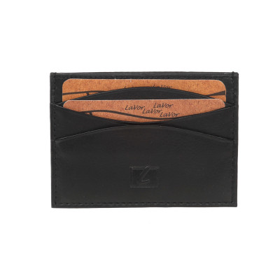 Ανδρικη Δερμάτινη Καρτοθήκη LAVOR 1-3310 Black