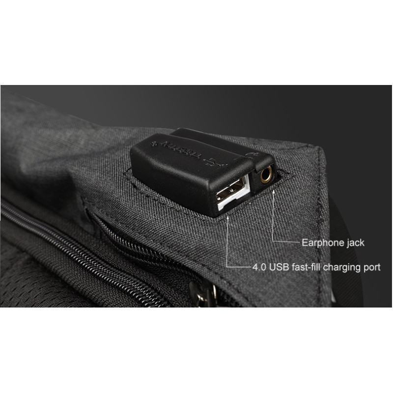 Ανδρικό Backpack LAPTOP Tigernu 3599 (ΔΩΡΟ MULTI CHARGE CABLE) - KalliopiSilver