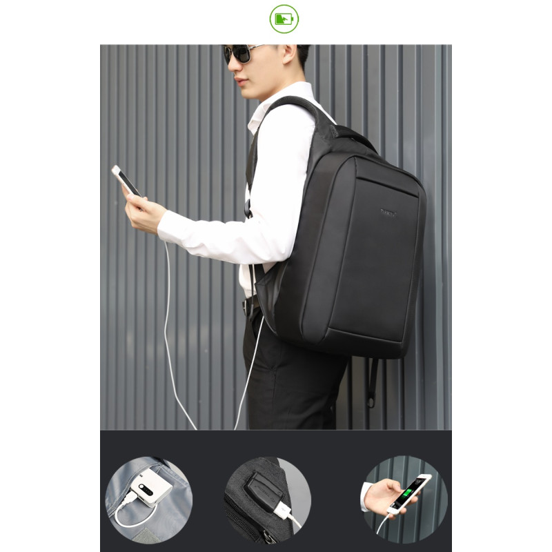 Ανδρικό Backpack LAPTOP Tigernu 3599 (ΔΩΡΟ MULTI CHARGE CABLE) - KalliopiSilver