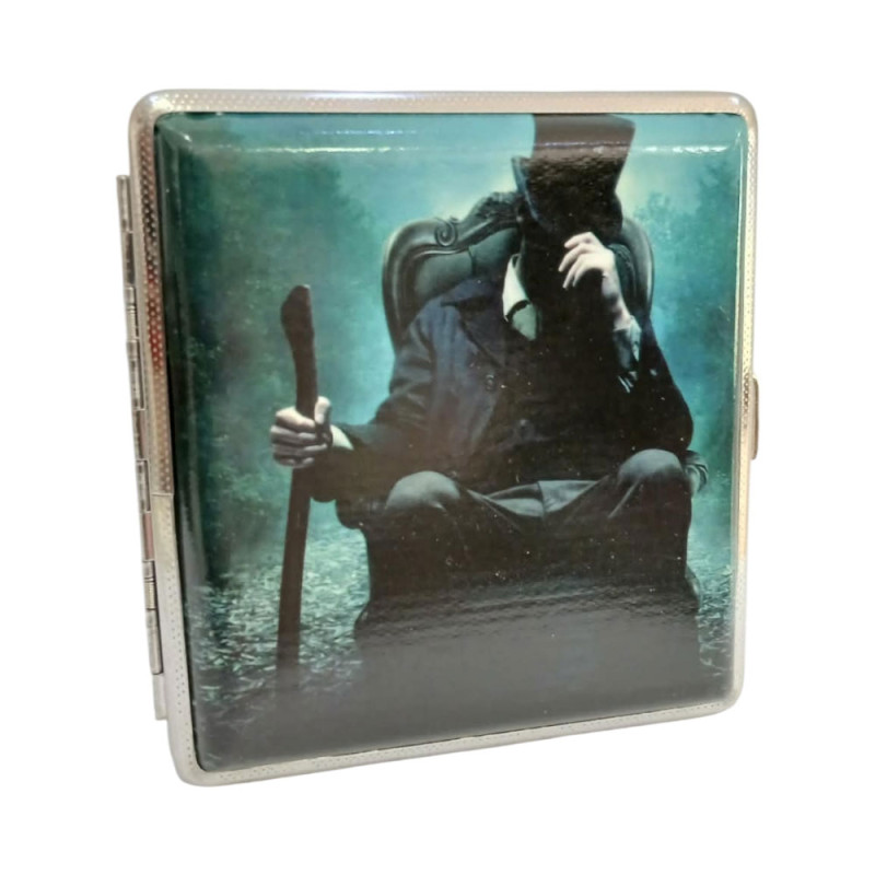 Μεταλλικη ταμπακιερα θεμα Ανδρας 10χ10x1,5cm 43330-4
