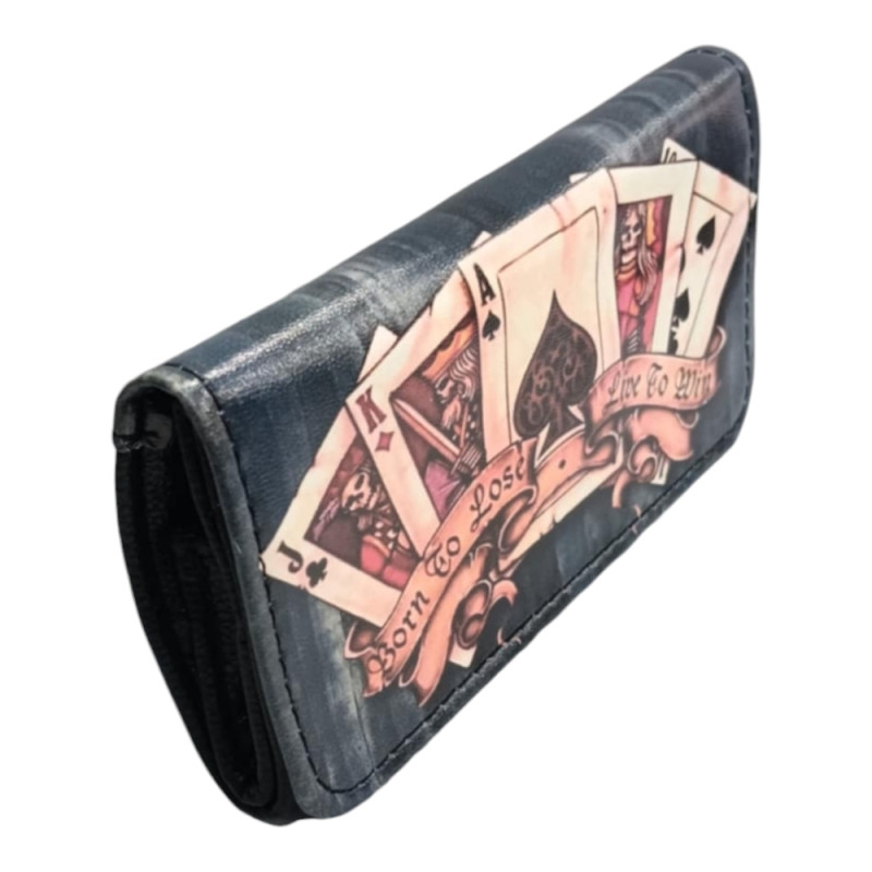 Καπνοσακουλα καπνοθηκη συνθετικη σχεδιο CARDS 14x8cm 44607-014-3 - KalliopiSilver