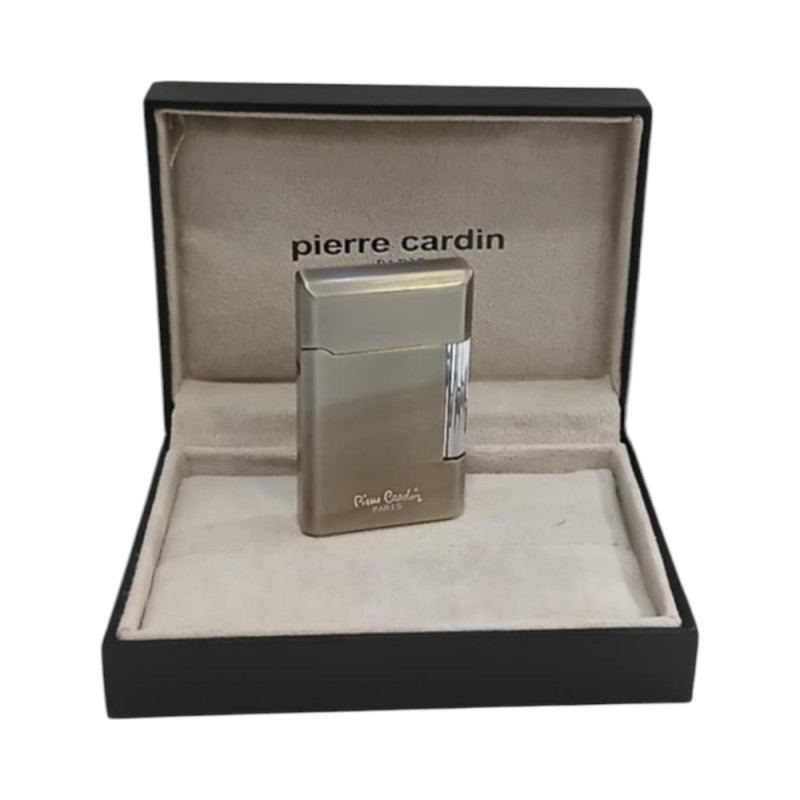 Αναπτήρας PIERRE CARDIN ορθογωνιος ασημι χρωμα Υγραερίου 6χ4cm 45448-600 - KalliopiSilver