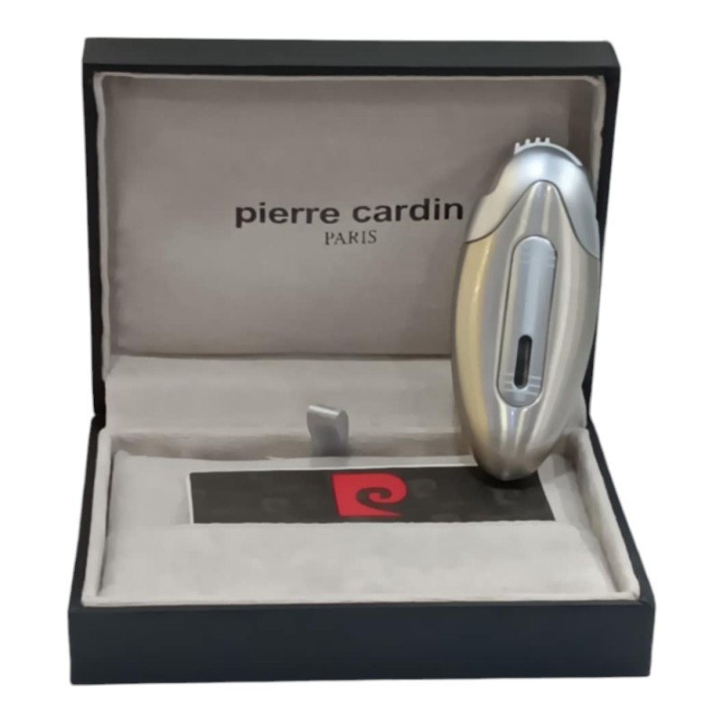 Αναπτήρας PIERRE CARDIN Υγραερίου οβαλ ασημι χρωμα 8χ3,5χ2cm 45458-100-2 - KalliopiSilver