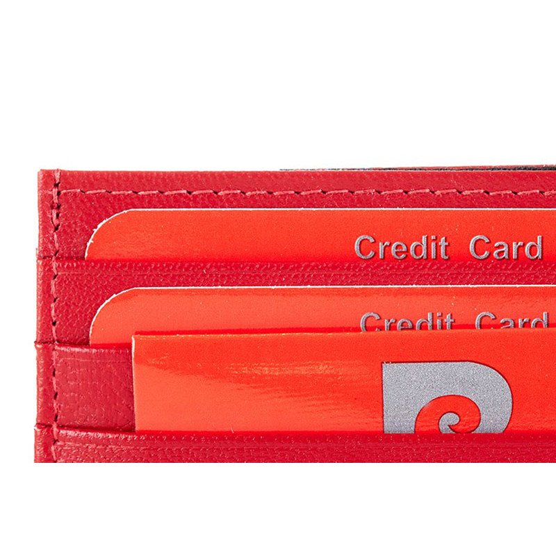 Pierre Cardin Καρτοθήκη από Γνήσιο Δέρμα με RFID κοκκινη 475-TILAK42-RED - KalliopiSilver