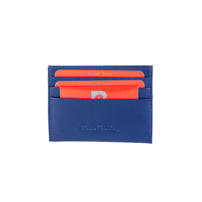 Pierre Cardin Καρτοθήκη από Γνήσιο Δέρμα μπλε με RFID 475-TILAK42-blue