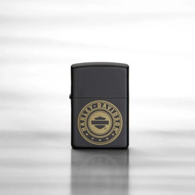 Αναπτήρας Zippo 49197 σε μαυρο χρώμα Harley-Davidson design - KalliopiSilver