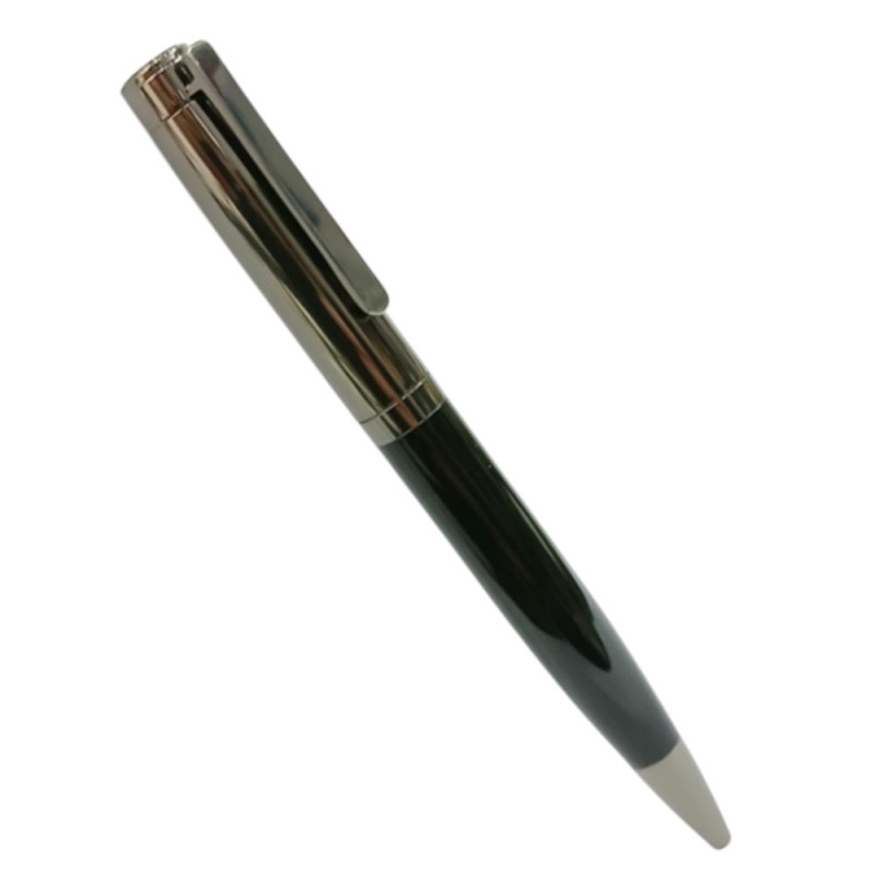 Μεταλλικό Στυλό Visetti ασημι μαυρο 4O-PE024SB - KalliopiSilver