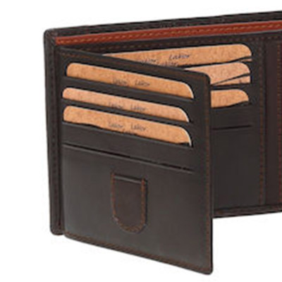 Ανδρικο Δερμάτινο Πορτοφόλι με RFID LAVOR-5114-BROWN
