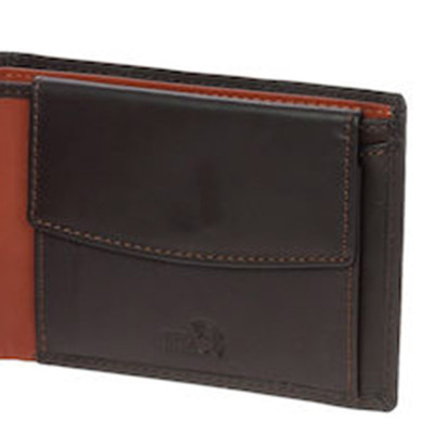 Ανδρικο Δερμάτινο Πορτοφόλι με RFID LAVOR-5114-BROWN - KalliopiSilver