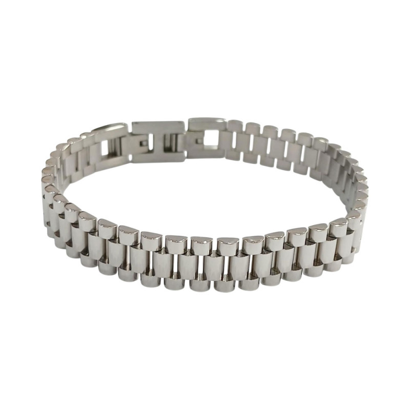 Ανδρικο βραχιολι VISETTI ατσαλι ασημι 21cm 51C-BR356S - KalliopiSilver
