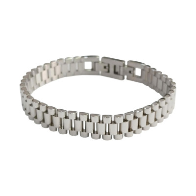 Ανδρικο βραχιολι VISETTI ατσαλι ασημι 21cm 51C-BR356S