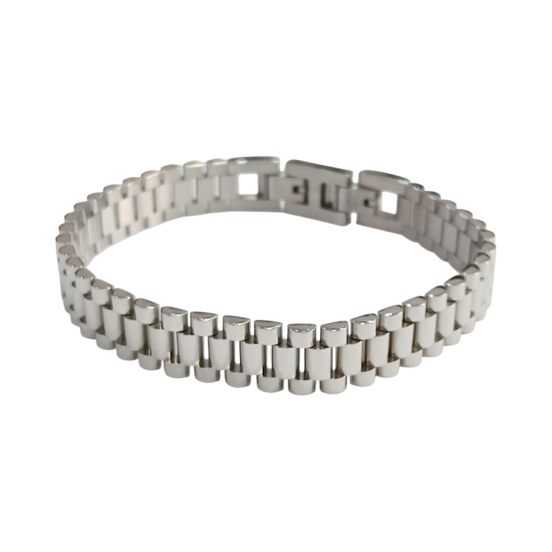 Ανδρικο βραχιολι VISETTI ατσαλι ασημι 21cm 51C-BR356S - KalliopiSilver
