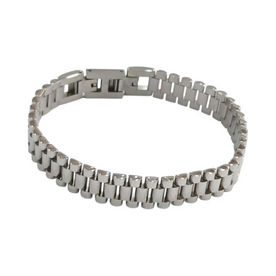 Ανδρικο βραχιολι VISETTI ατσαλι ασημι 21cm 51C-BR356S - KalliopiSilver