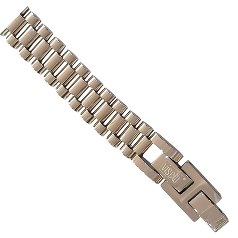 Ανδρικο βραχιολι VISETTI ατσαλι ασημι 21cm 51C-BR356S - KalliopiSilver