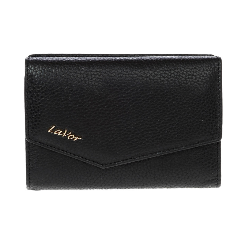 Γυναικειο δερματινο πορτοφολι lavor 6000 BLACK - KalliopiSilver