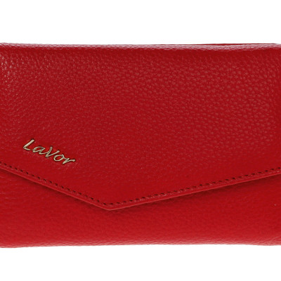 Γυναικειο δερματινο πορτοφολι lavor 6000 RED
