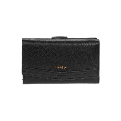 Γυναικειο Δερμάτινο Πορτοφόλι lavor-6019-black Μαυρο