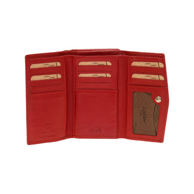 Γυναικειο Δερμάτινο Πορτοφόλι lavor-6019-red Κοκκκινο - KalliopiSilver