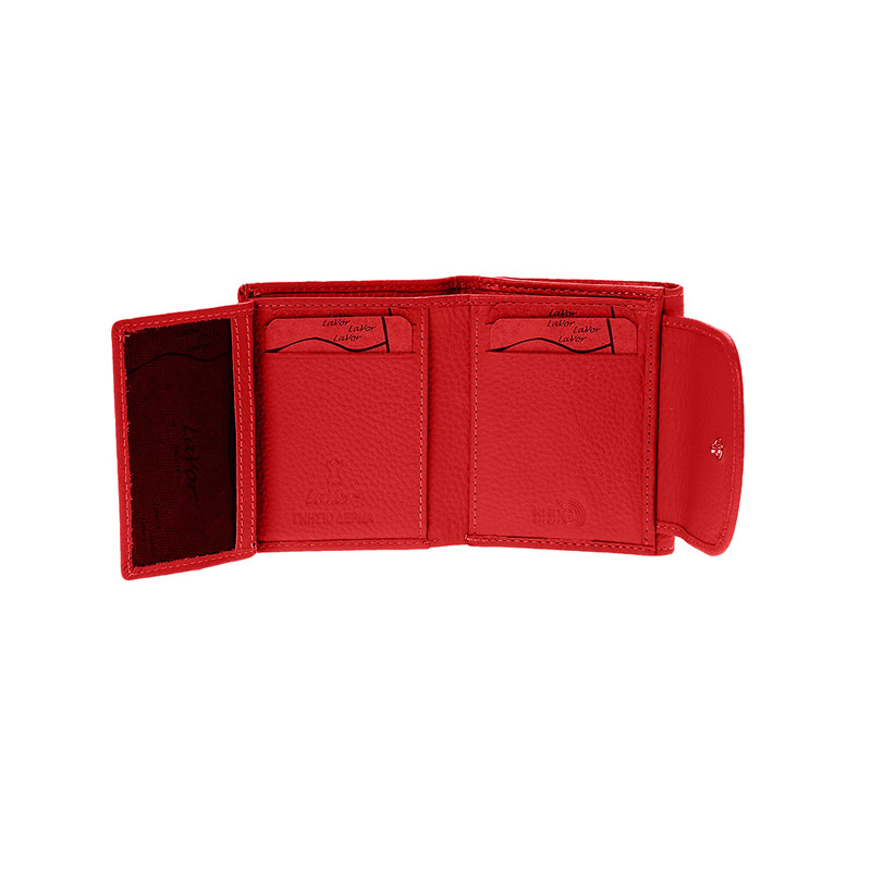 Γυναικειο Δερμάτινο Πορτοφόλι lavor-6024-red Κοκκκινο - KalliopiSilver