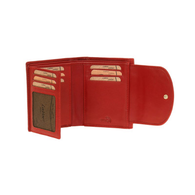 Γυναικειο Δερμάτινο Πορτοφόλι lavor-6024-red Κοκκκινο - KalliopiSilver
