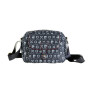 Pierre Cardin Messenger Bag μαυρη με Printed Logos & Ρυθμιζόμενο Λουρί 60271-GN06-black