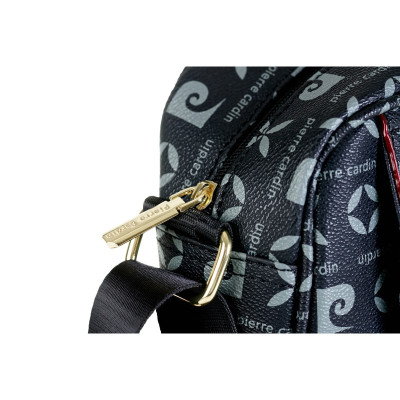 Pierre Cardin Messenger Bag μαυρη με Printed Logos & Ρυθμιζόμενο Λουρί 60271-GN06-black - KalliopiSilver Pierre Cardin Messenger Bag μαυρη με Printed Logos & Ρυθμιζόμενο Λουρί 60271-GN06-black - KalliopiSilver