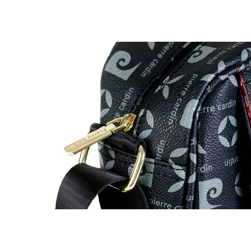 Pierre Cardin Messenger Bag μαυρη με Printed Logos & Ρυθμιζόμενο Λουρί 60271-GN06-black - KalliopiSilver Pierre Cardin Messenger Bag μαυρη με Printed Logos & Ρυθμιζόμενο Λουρί 60271-GN06-black - KalliopiSilver