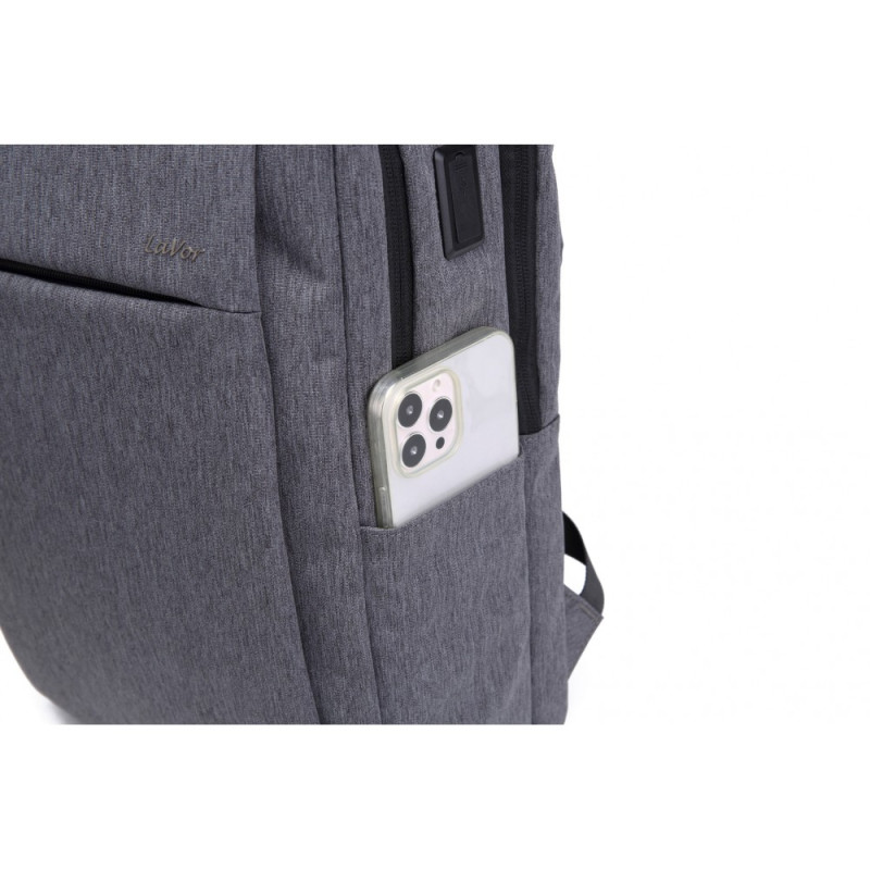 Lavor Ανδρικο Backpack Σακίδιο Πλάτης γκρι Lavor-701 grey - KalliopiSilver