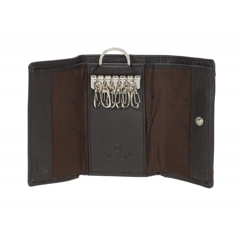 ΔΕΡΜΑΤΙΝΗ ΚΛΕΙΔΟΘΗΚΗ LAVOR 7243 BROWN - KalliopiSilver