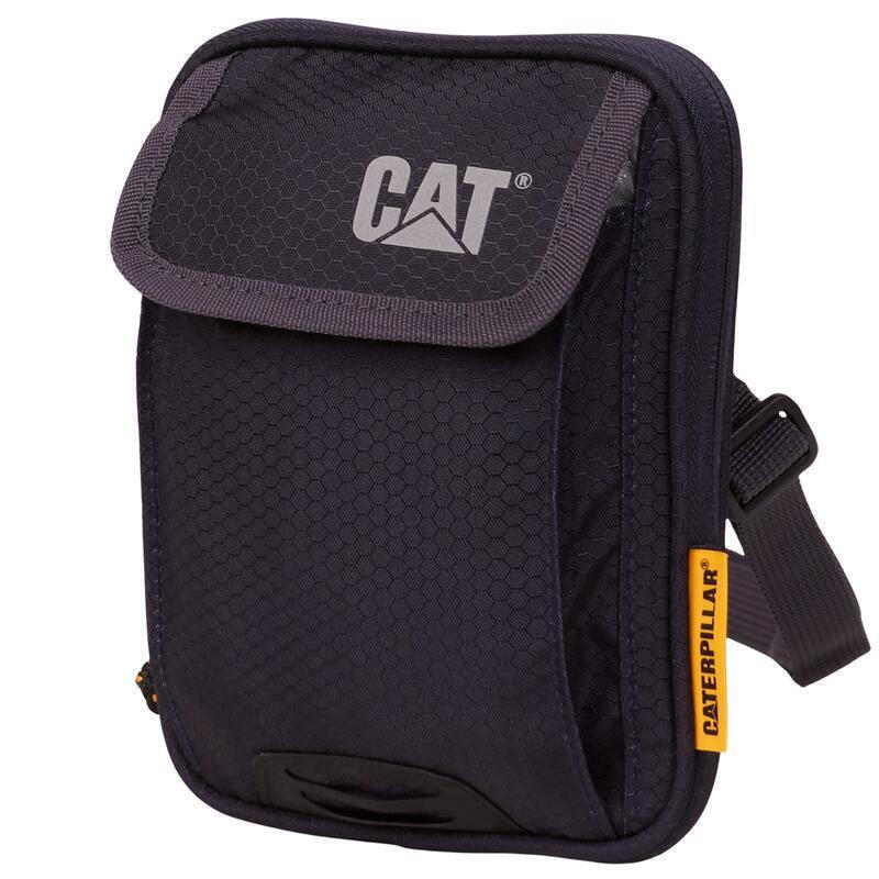 CAT Τσαντάκι ώμου Pollux Utility Bag Caterpillar χρώμα Dark Asphalt 84876-483 - KalliopiSilver