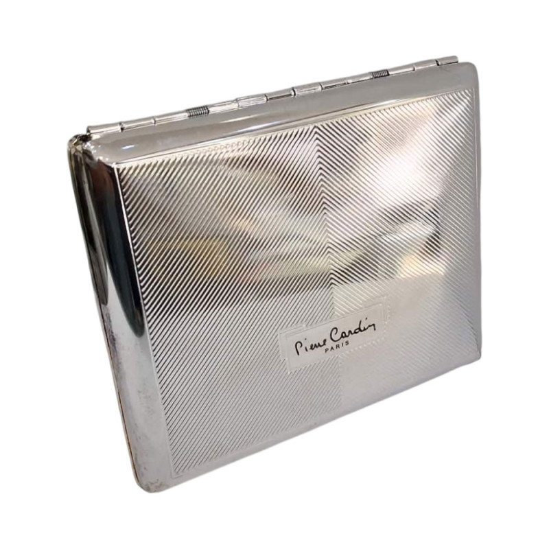 Μεταλλικη ταμπακιερα PIERRE CARDIN ασημι 10χ9x2cm 99200-210 Μεταλλικη ταμπακιερα PIERRE CARDIN ασημι 10χ9x2cm 99200-210
