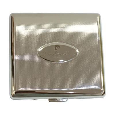 Μεταλλικη ταμπακιερα PIERRE CARDIN ασημι 9χ9x2cm 99200-230