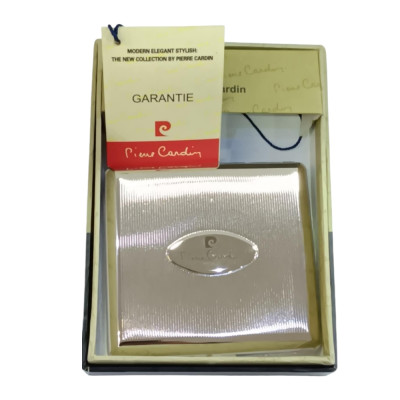 Μεταλλικη ταμπακιερα PIERRE CARDIN ασημι 9χ9x2cm 99200-230 - KalliopiSilver