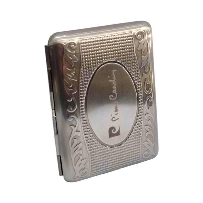 Μεταλλικη ταμπακιερα PIERRE CARDIN ασημι 10χ9x2cm 99201-100 Μεταλλικη ταμπακιερα PIERRE CARDIN ασημι 10χ9x2cm 99201-100